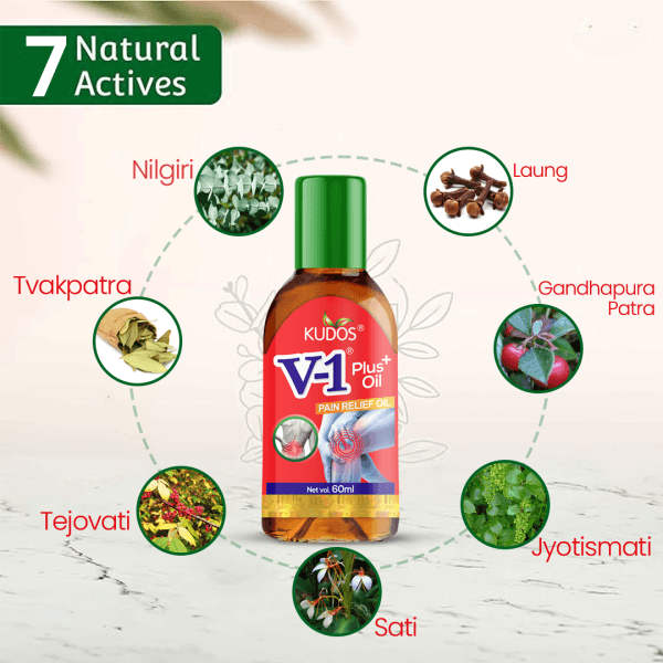 V-1 Plus Pain Relief Oil β 60 ml 4