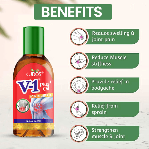 V-1 Plus Pain Relief Oil β 60 ml 3